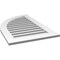 Ekena Millwork Quarter Round Top Left Surface Mount PVC Gable Vent w/ 3-1/2"W x 1"P Standard Frame, 24"W x 38"H GVPQL24X3801SF - alternate 4